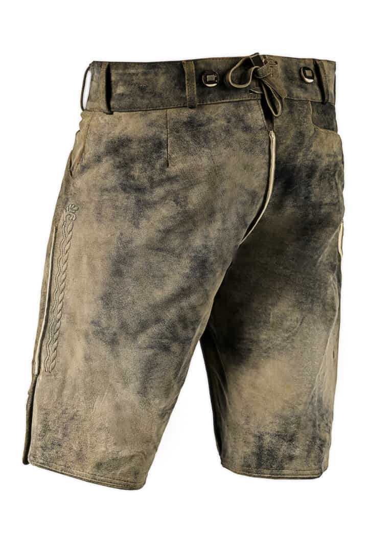 Lederhosen Men Vintage Gray