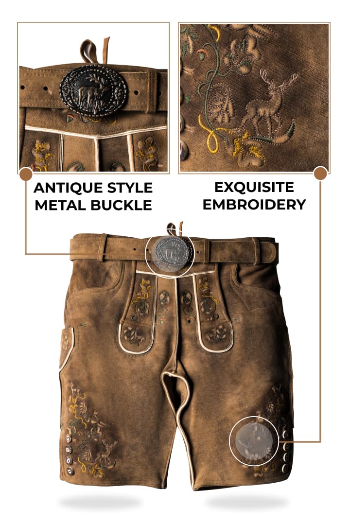 Vintage Attire German Mens Fashion Lederhosen