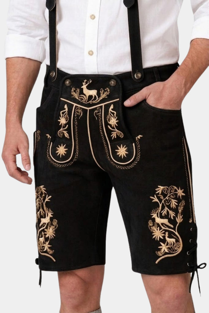 Alpspitze Lederhosen in Black