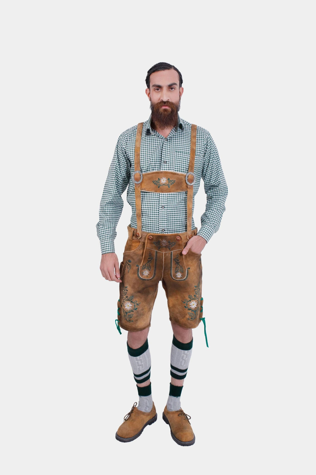 Brown Edelweiss Suspender