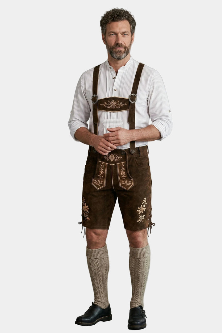 Kit Carson Dark Brown Lederhosen