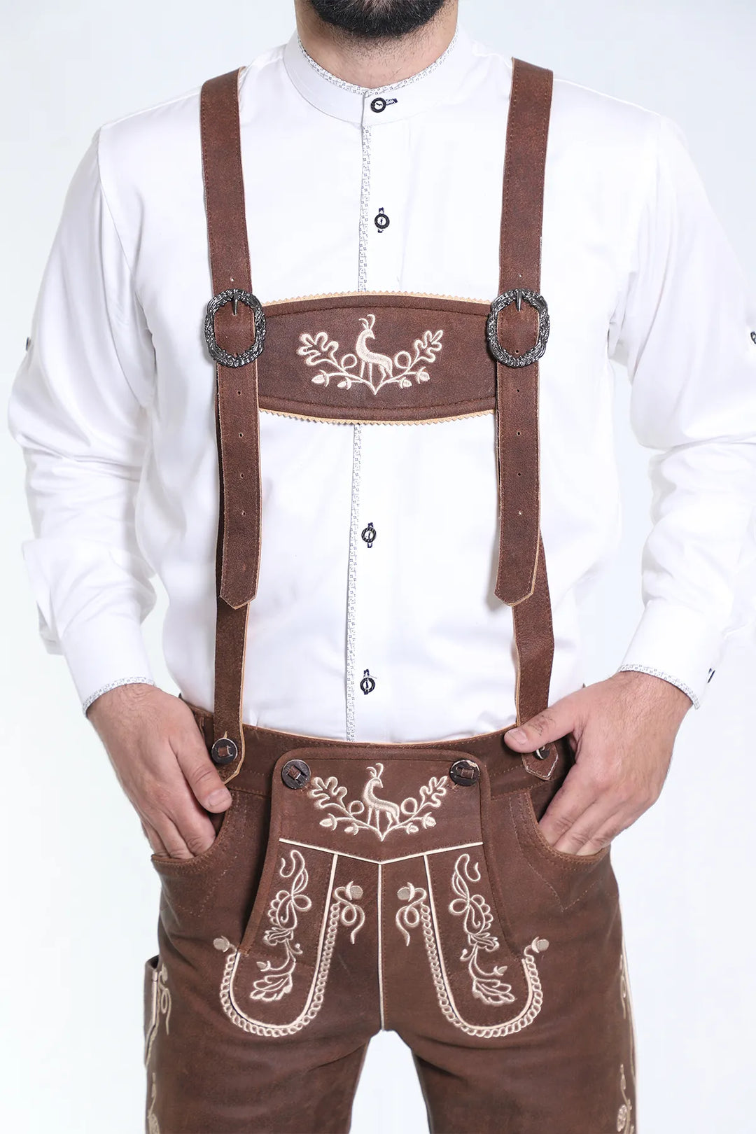 Trachten Short Lederhosen Wild Brown