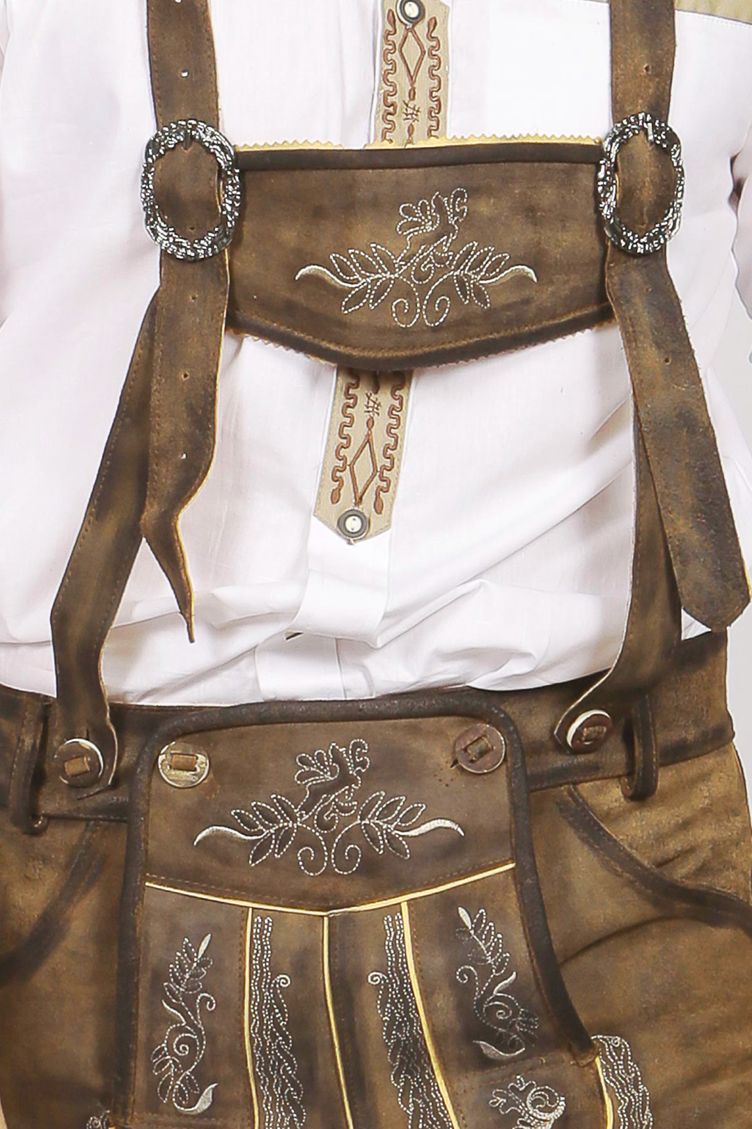 Trachten Short Lederhosen Dark Brown