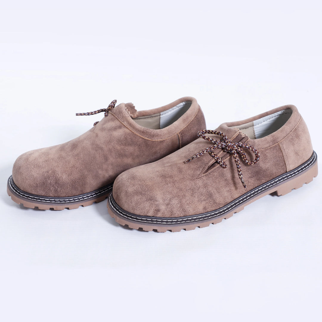 Traditional German Brown Lederhosen Shoes
